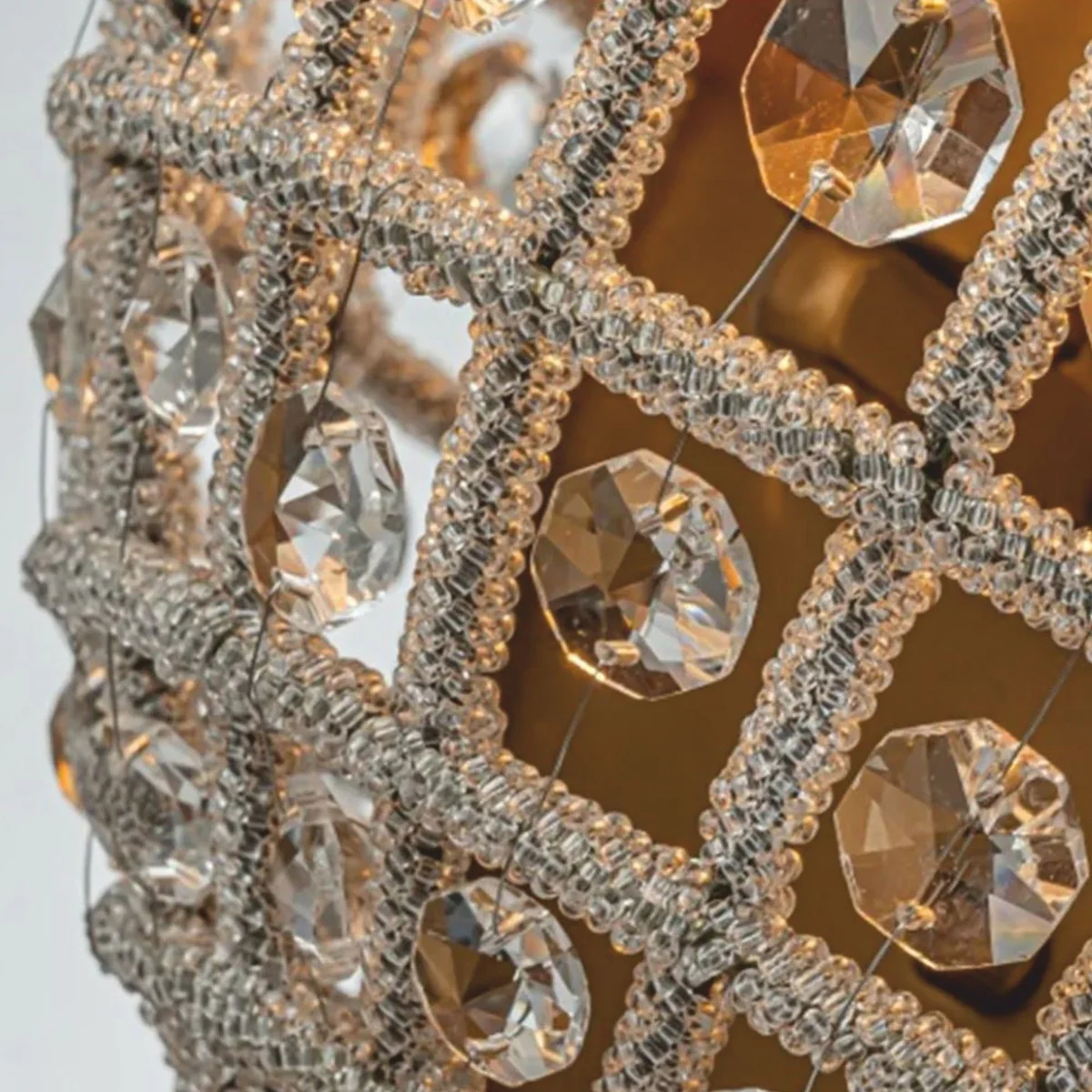 Baroque crystal wall lamp gold H. 48 cm - Baroque lights