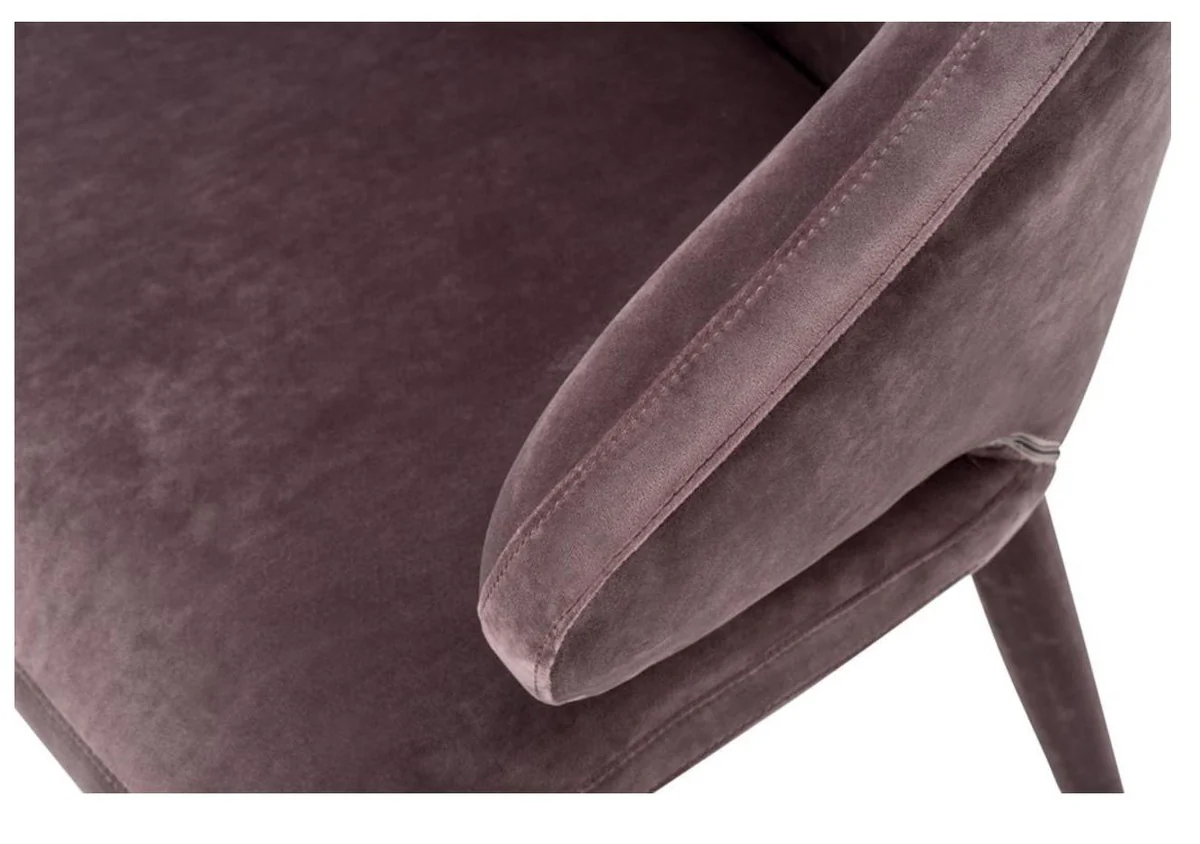 Designer dining room chair taupe 62 x 55 x H. 79 cm - luxury furniture