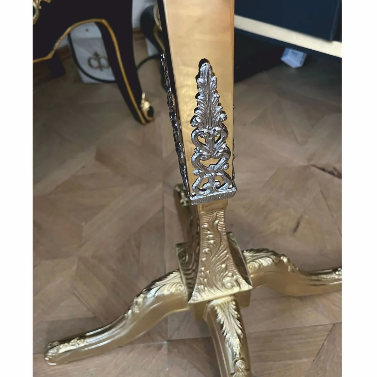 Luxury Baroque coat stand gold / silver H. 180 cm - Made in Italy