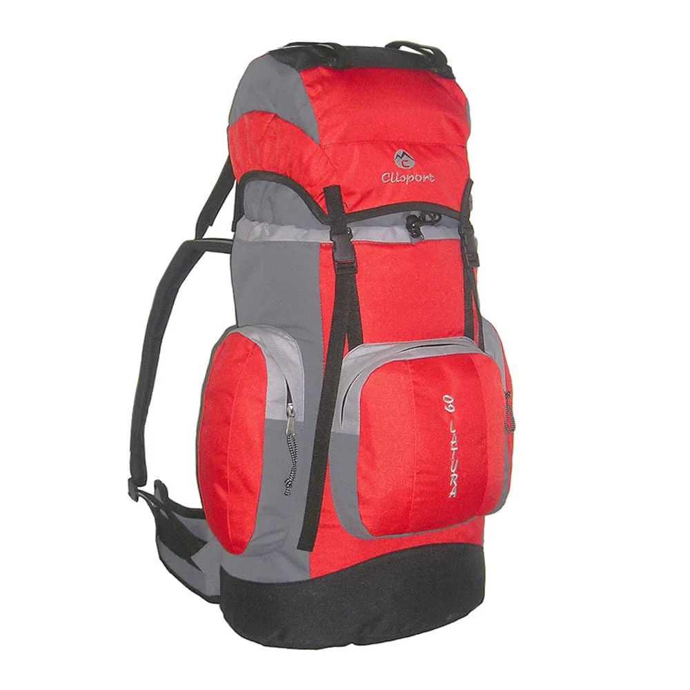 Mochila de trekking Clisport LATURA 60L roja