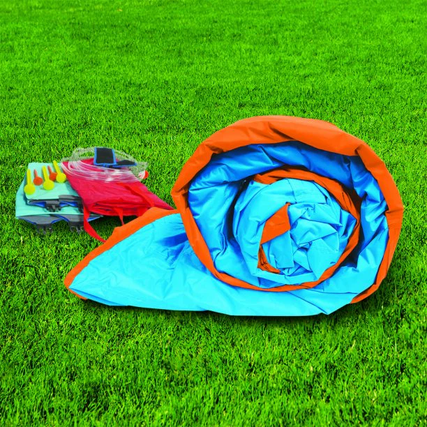 Banzai Twin Falls Lagoon – 16 x 8 Fuß großer Wasserpark mit 2 Rutschen und Kanonen