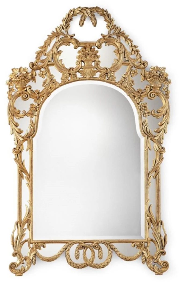 Luxury Baroque Mirror Gold - Handmade Italian Baroque Style Wall Mirror - Luxury Furniture in Baroque Style - Magnificent Baroque Furniture - Made in Italy - Luxury Collection