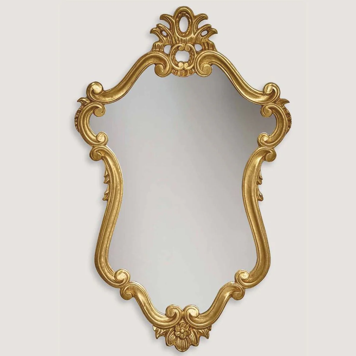 Luxus Barock Spiegel Gold H. 100 cm - Barock Möbel - Made in Italy