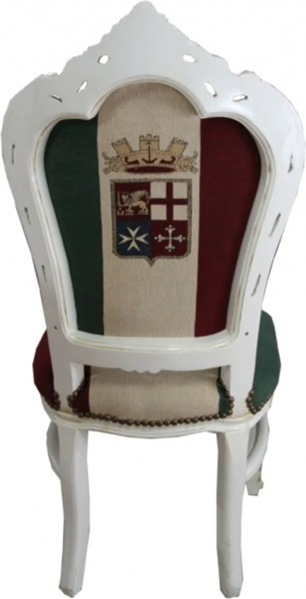 Baroque Dining Chair Italy / Cream Antique Style