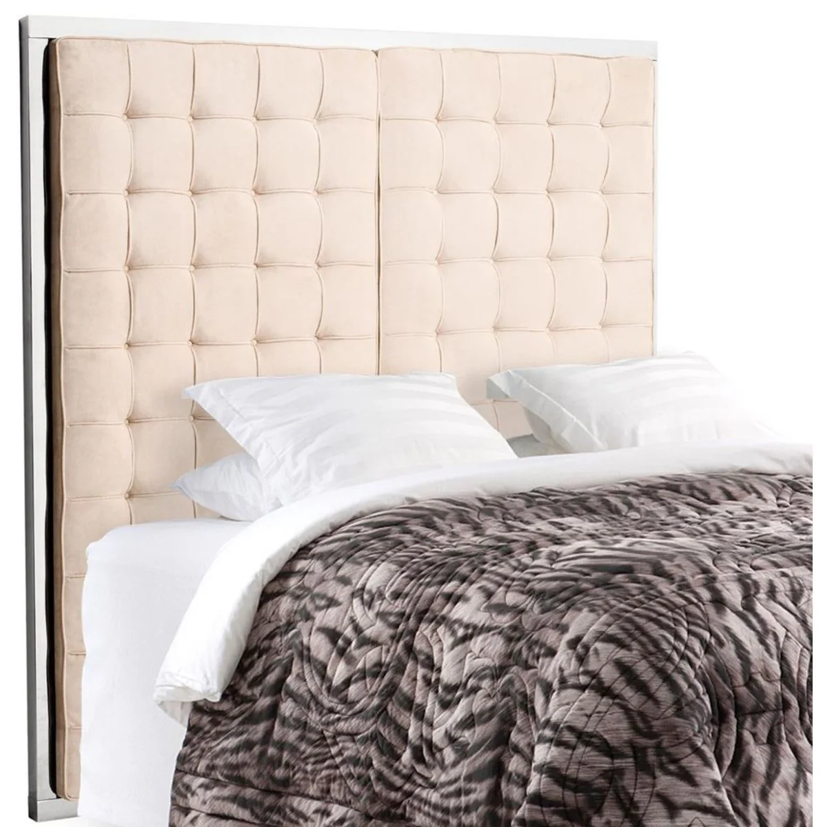 Luxury hotel bed headboard natural color 180 x H. 180 cm - Limited Edition