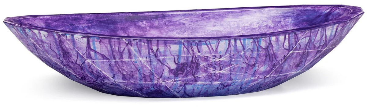 Luxury washbasin bowl purple / blue 60.9 x 29.7 x H. 11.9 cm - Handmade concrete washbasin - Bathroom accessories - Luxury bathroom accessories