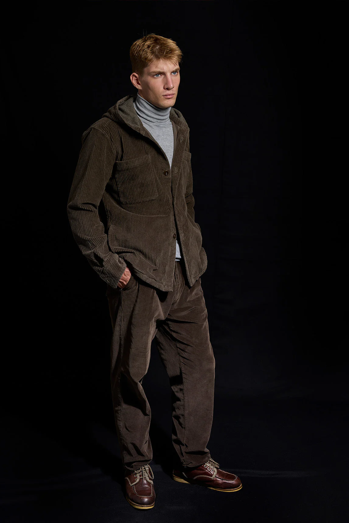 Rivera-Spain Koike braunes Cord-Überhemd