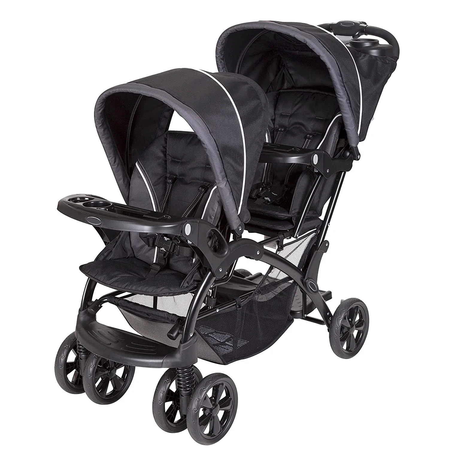 Baby Trend Sitz- und Steh-Doppelkinderwagen, Onyx