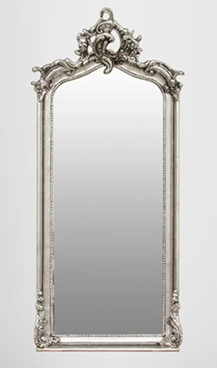 Baroque mirror silver 115 x 48 cm