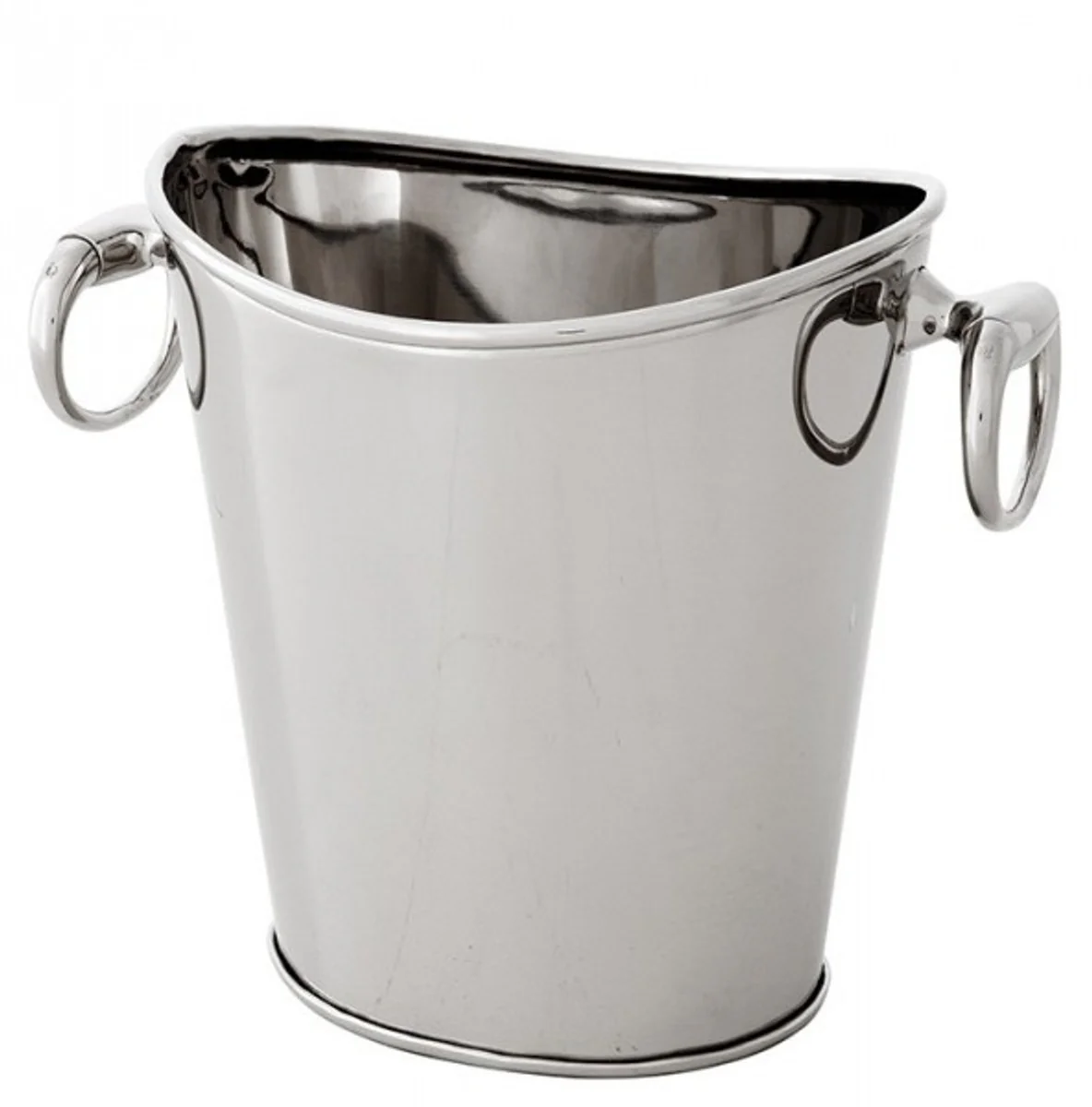 Massiver Luxus Tisch Wein Kühler Solid Design Luxury vernickelt H 21cm B 26 cm T 18 cm aus dem Hause Casa Padrino