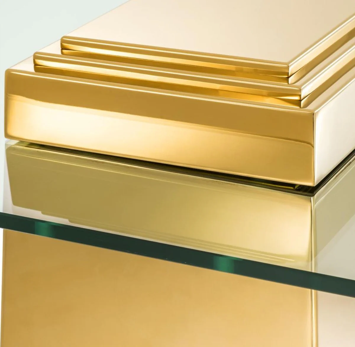 Luxury coffee table / living room table gold 105 x 105 x H. 44 cm - luxury living room furniture