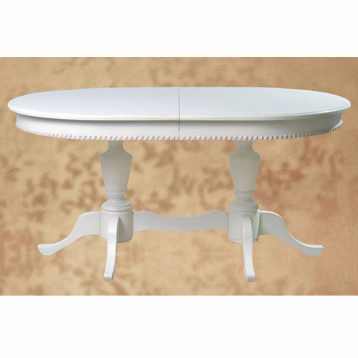 Luxury Baroque Dining Table White 160-200 cm - Baroque Dining Room Furniture