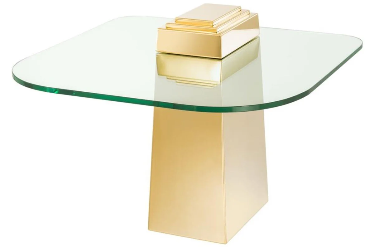 Luxury side table gold 65 x 65 x H. 51 cm - luxury quality