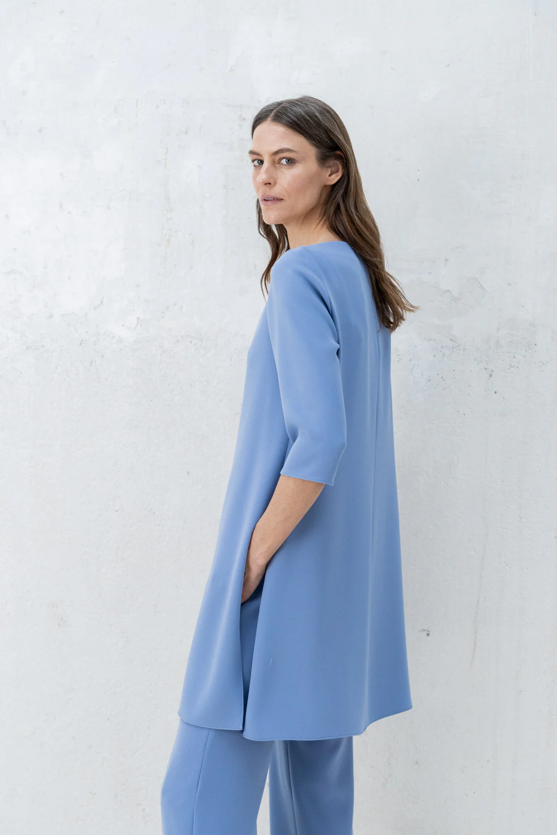 Rivera-Spanien Steinblauer Mecca-Gehrock