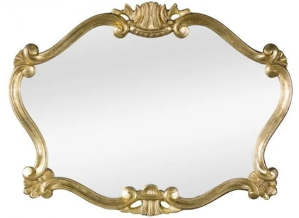 Luxury Baroque wall mirror gold 92 x 4 x H. 70 cm - Magnificent mirror in the Baroque style - Baroque furniture