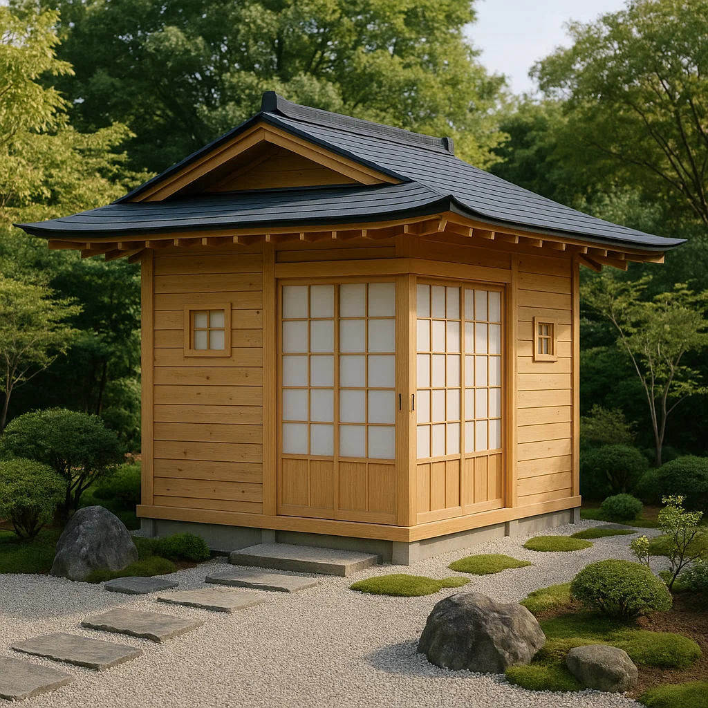 Gartenhaus, helles Holz, 240 x 240 x 280 cm iaHTRjR243Oo