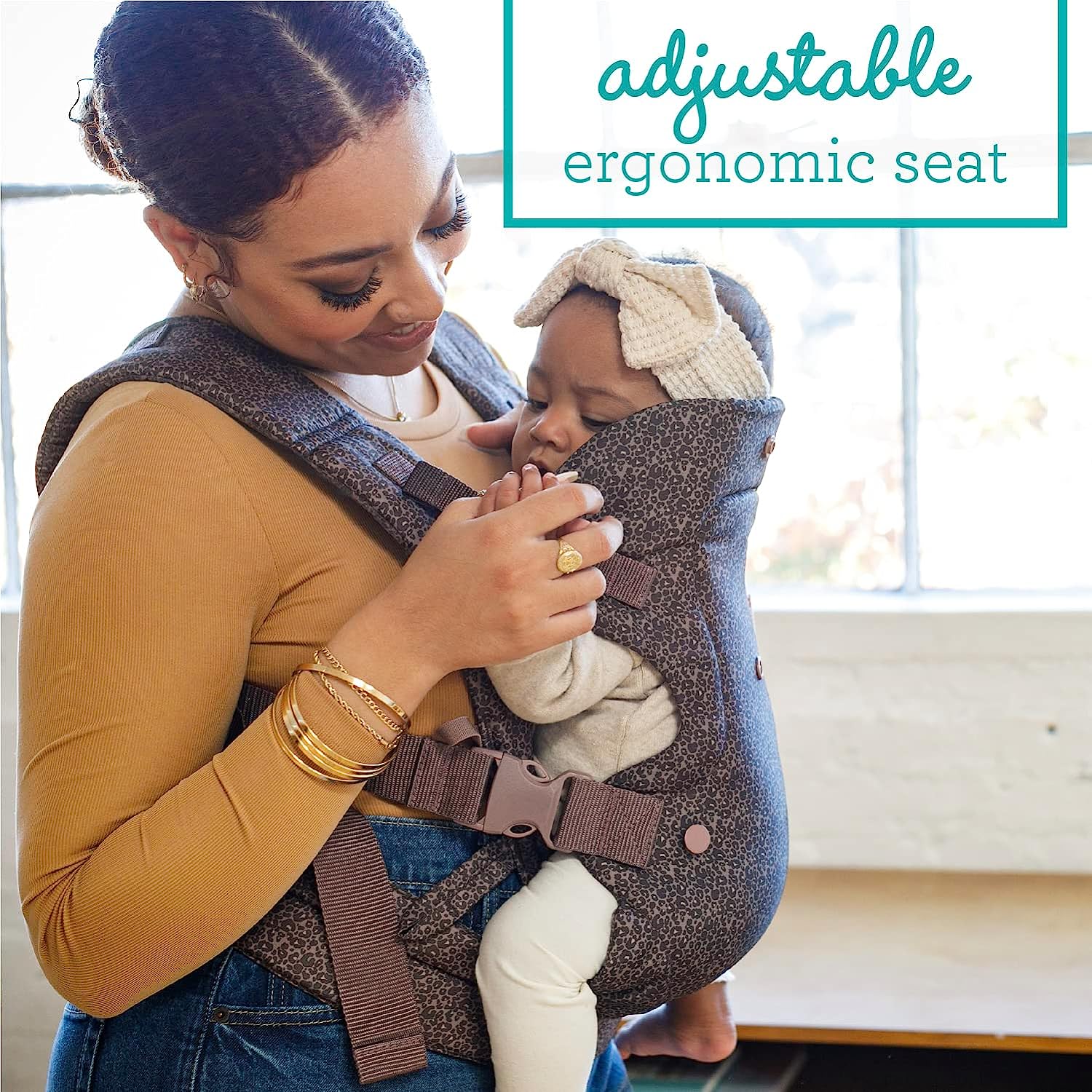 Fortschrittliche 4-in-1-Trage – Ergonomisch, umwandelbar, mit der Vorderseite nach innen und nach außen gerichtet, auf der Vorder- und Rückseite für Neugeborene und ältere Babys mit einem Gewicht von 3,6 bis 15,6 kg