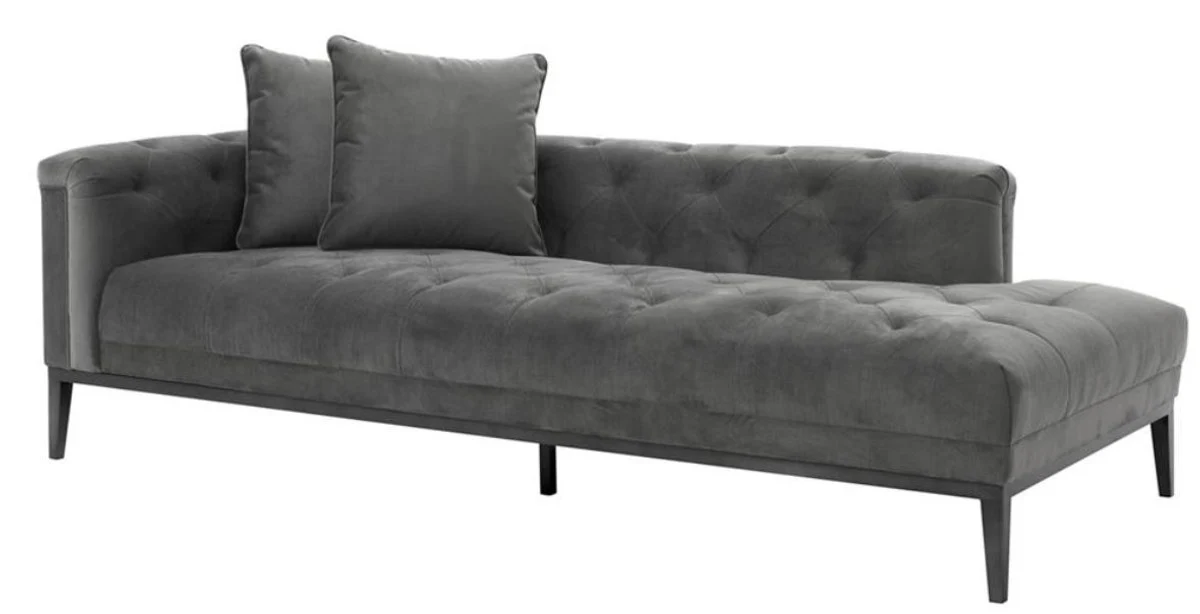 Luxury sofa dark gray left side 220 x 96 x H. 66 cm - Hotel Furniture