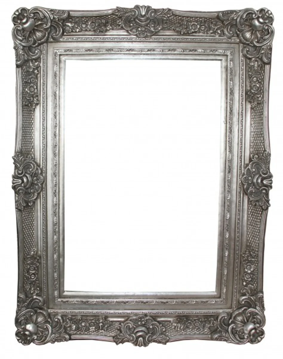 Baroque wall mirror silver antique look height 130 cm, width 96 cm - noble & magnificent