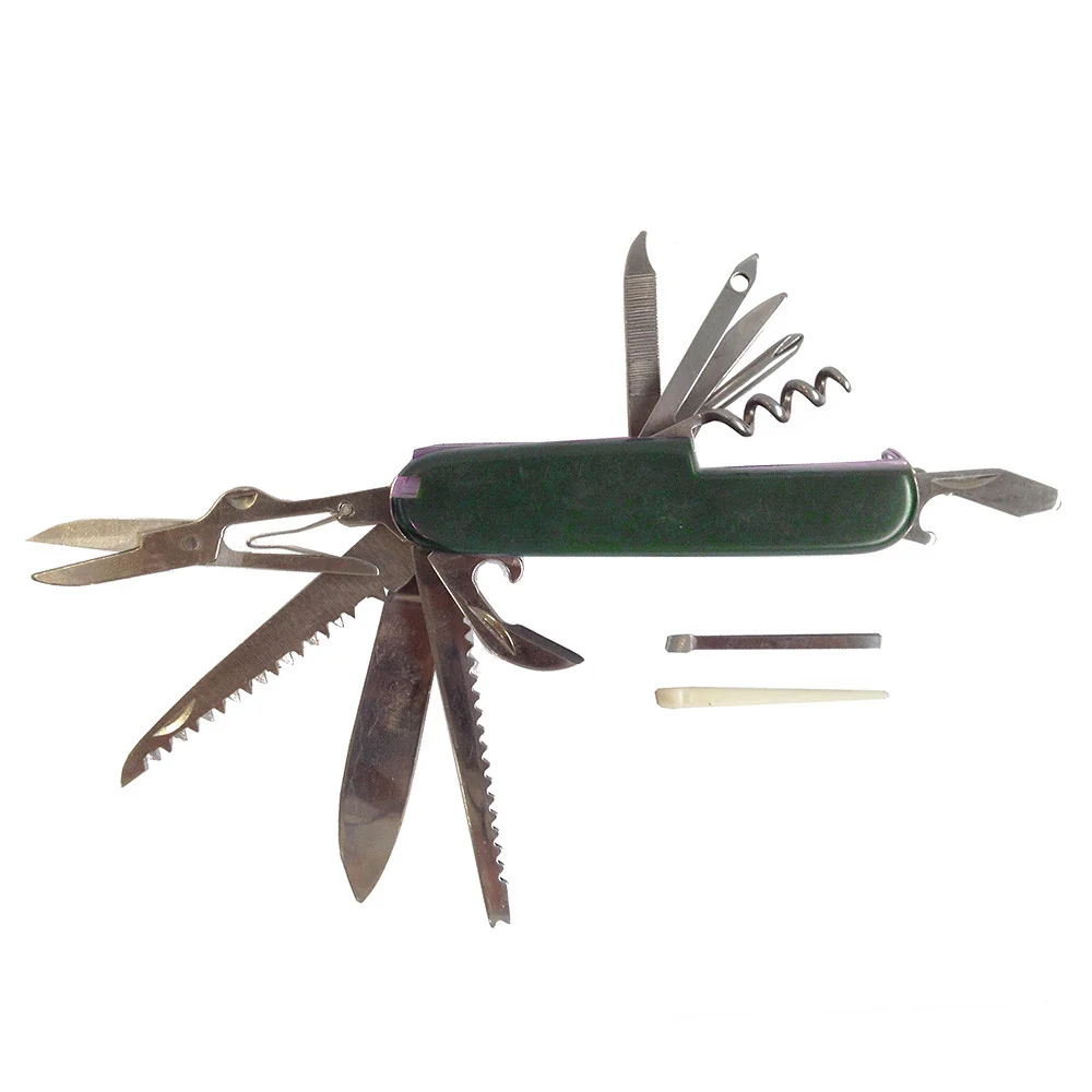 Navaja multiusos 13 FUNCIONES - verde