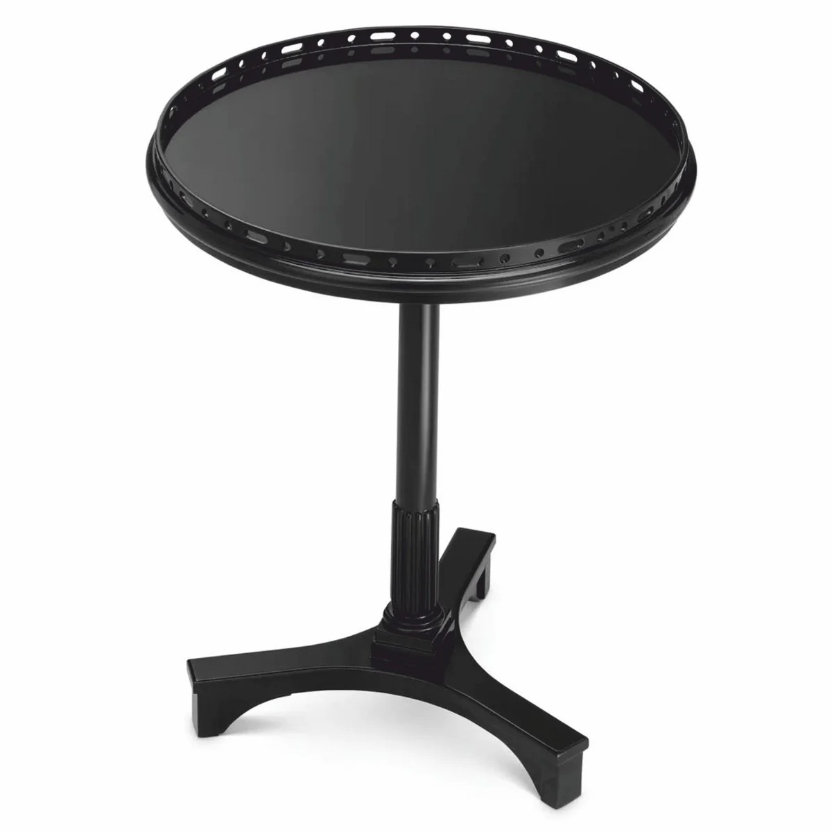 Luxury Mahogany Side Table Black H. 74.5 cm - Hotel Furniture