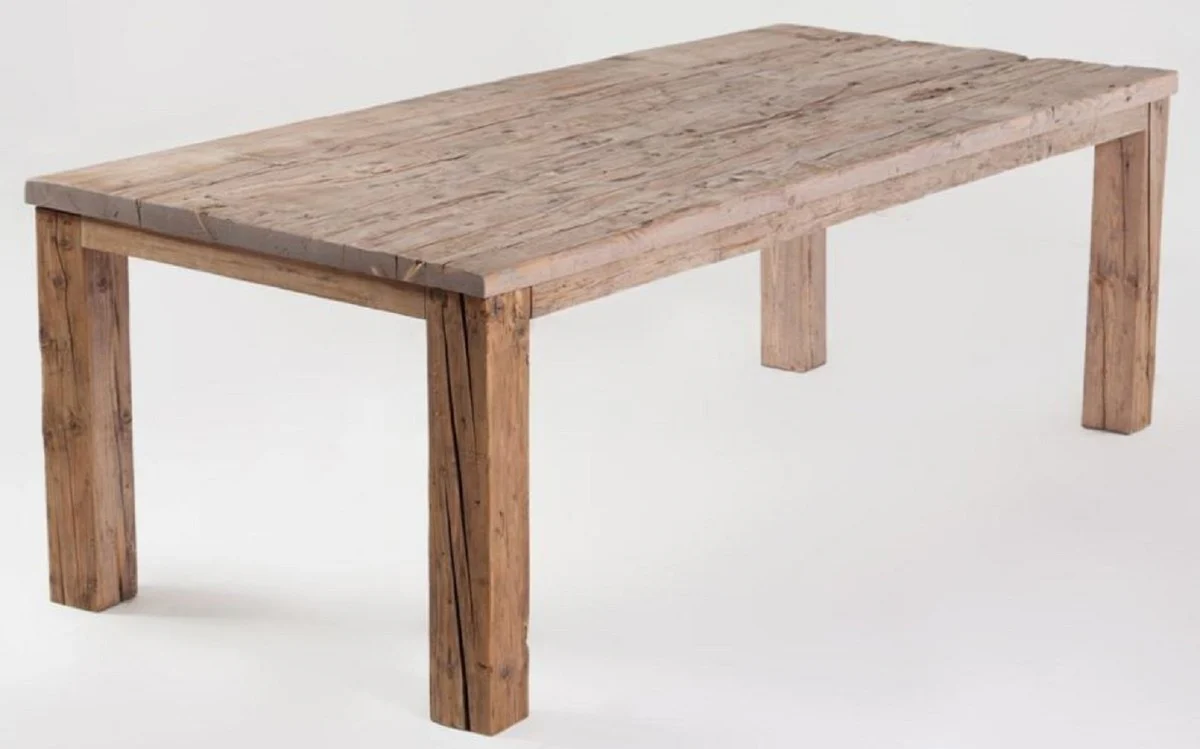 Country Style Dining Table Natural Colors - Various Sizes - Rustic Rectangular Solid Wood Dining Room Table - Country Style Dining Room Furniture - Rustic Dining Room Furniture