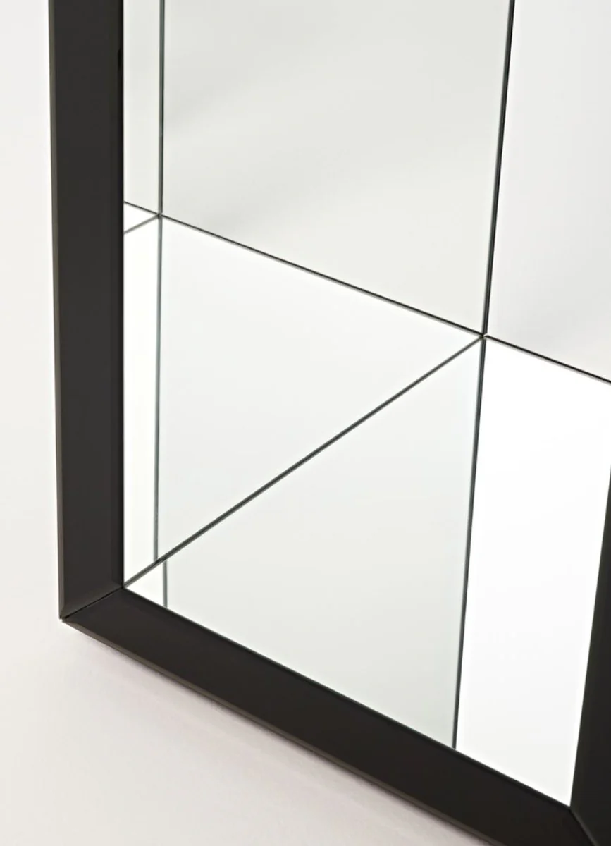 Luxury side table in column design black 46 x 46 x H. 112 cm - luxury quality