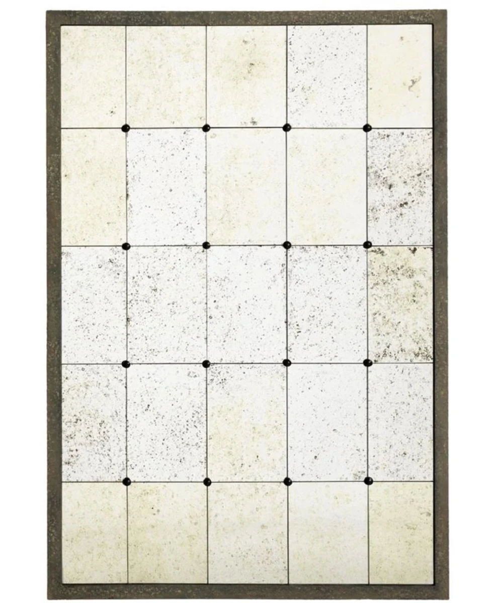 Luxury wall mirror 85 x H. 125 cm - designer mirror with steel frame in an antique look