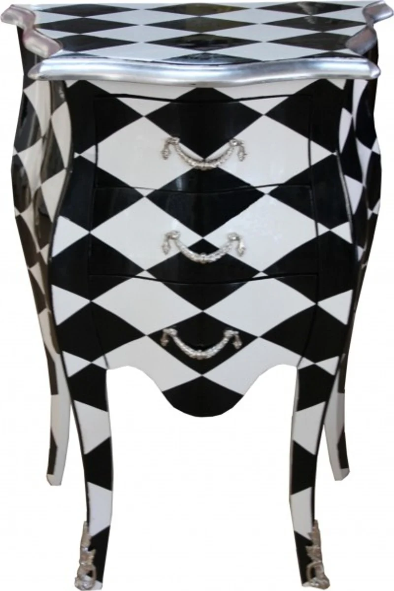 Baroque chest of drawers Karo H 73 cm, W 52 cm - bedside table cabinet with 3 drawers B!