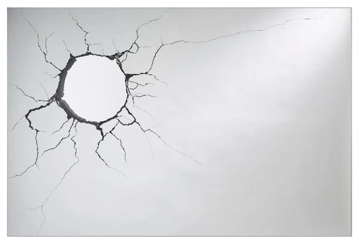 Luxury living room wall mirror 120 x H. 80 cm - designer mirror with hole