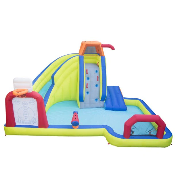 Banzai aufblasbare Arcade-Wasserpark-Rutsche mit SkeeBall-Wurf, Fußball und Basketball