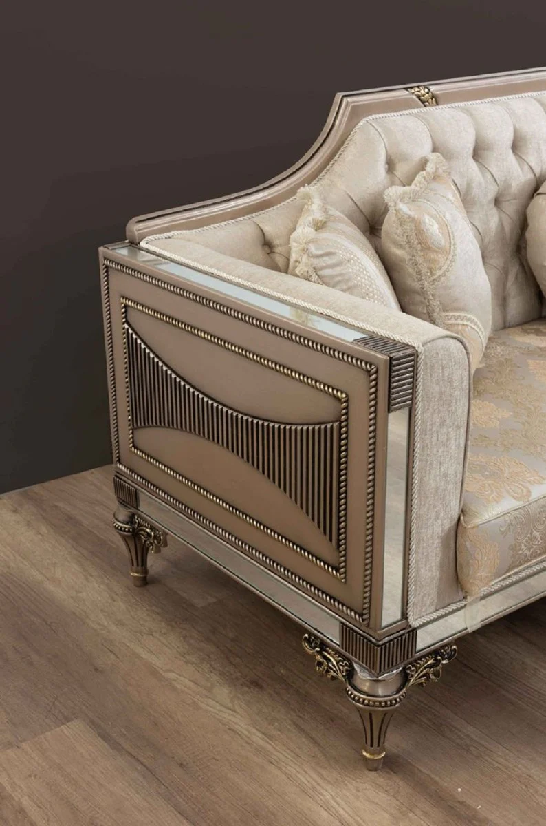 Luxury Baroque Sofa - Handmade Living Room Sofa in Baroque Style - Baroque Living Room & Hotel Furniture - Noble & Magnificent
