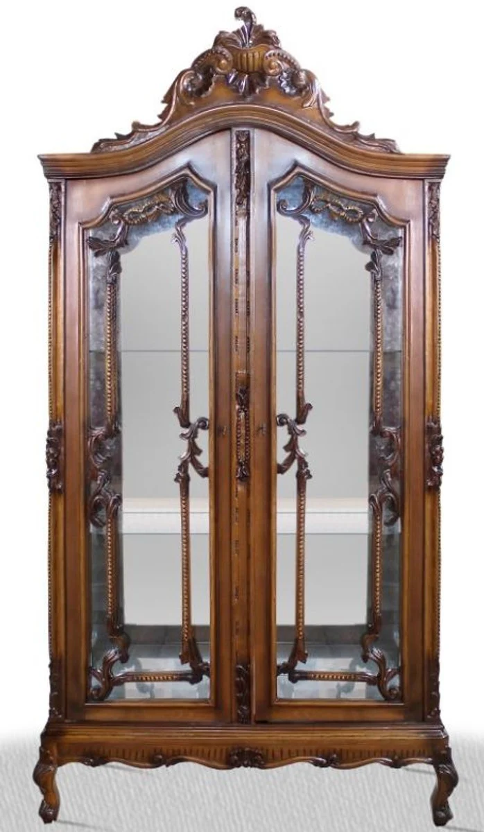 Baroque display cabinet 100 x 40 x H. 200 cm - Baroque living room cabinet