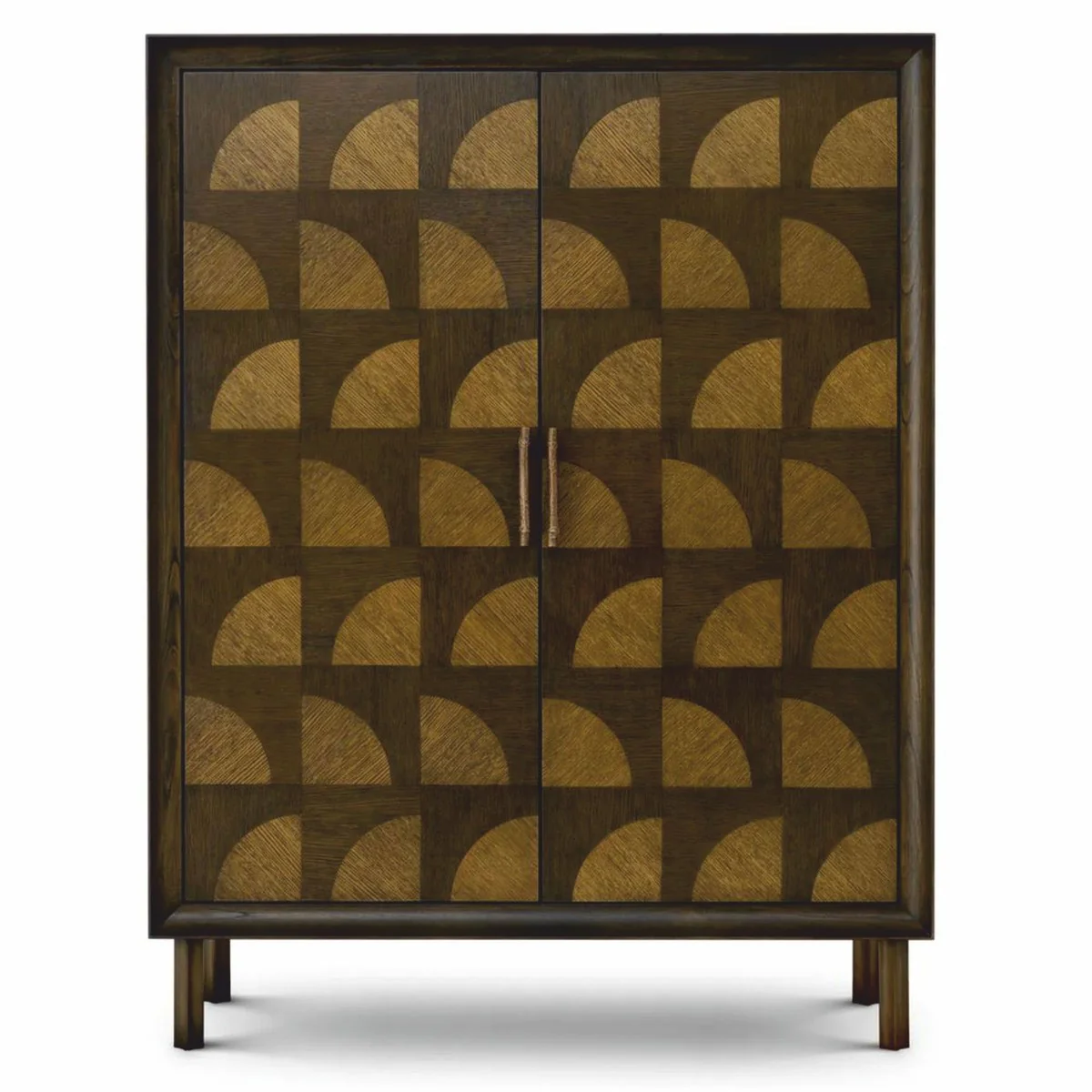 Luxury cabinet with 2 doors brown H. 170 cm - luxury furniture