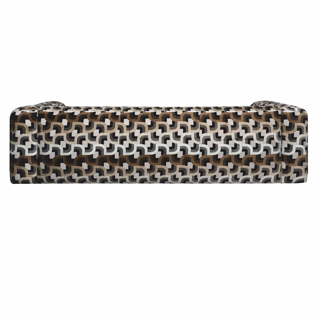 Luxury 3 seater sofa brown / white / black 252 cm - living room & hotel furniture