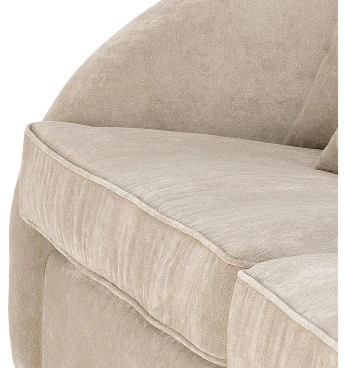 Luxury Hotel Sofa Greige 255 x 91 x H. 72 cm - Designer Collection