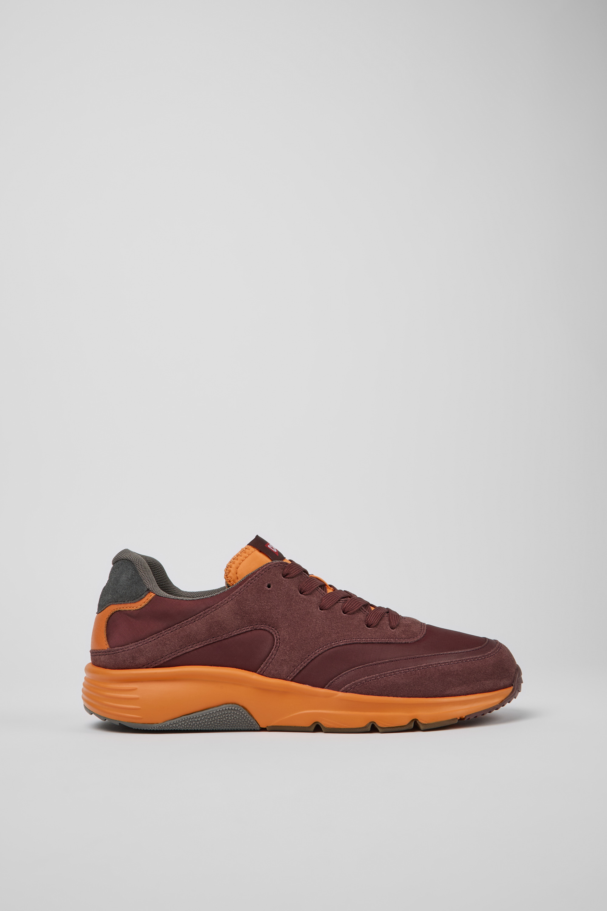 Drift - burgundige und orange Textilsneaker für Herren