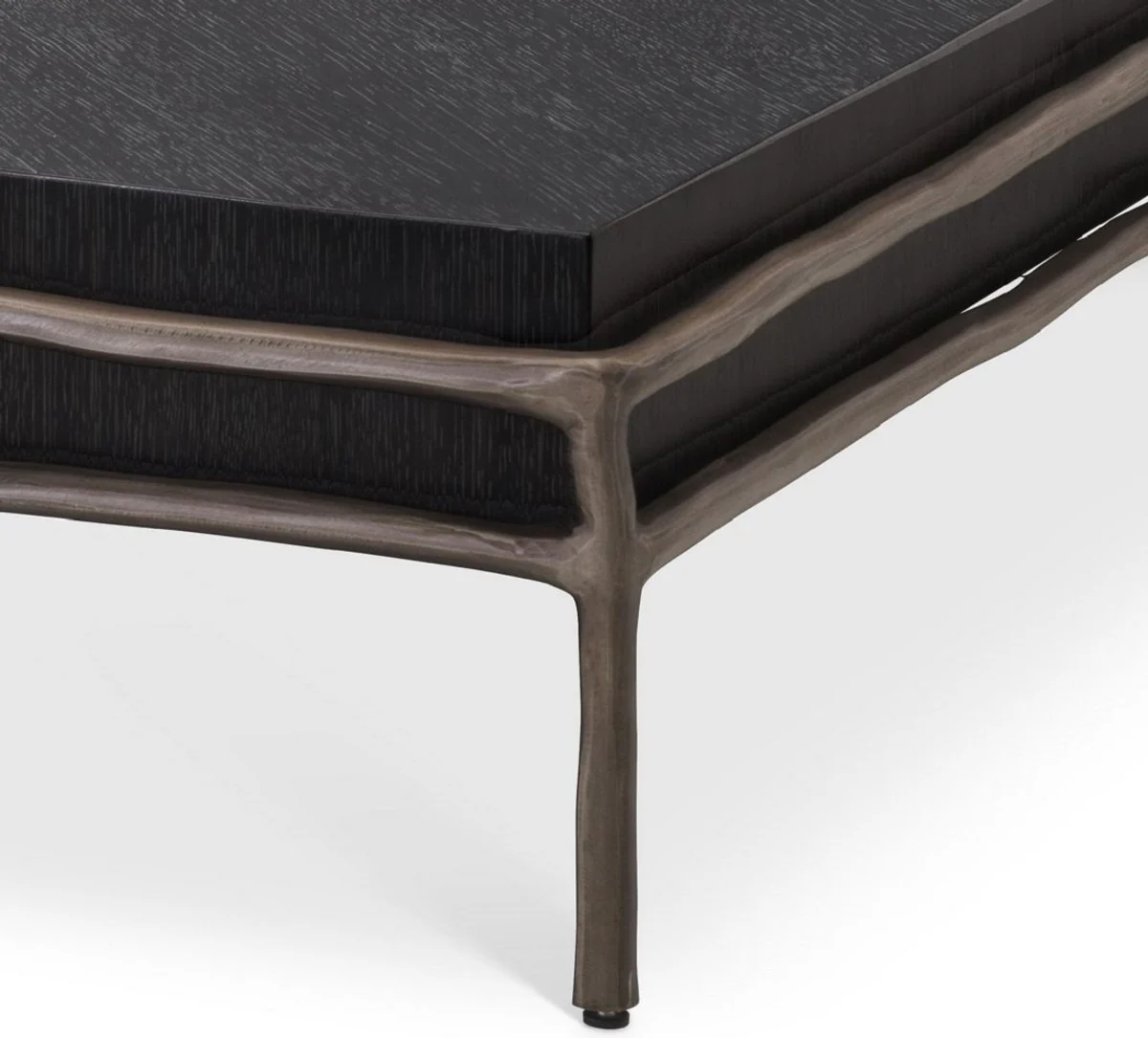 Luxury coffee table anthracite gray / bronze 120 x 120 x H. 25.5 cm - Living room furniture - Hotel furniture - Luxury collection