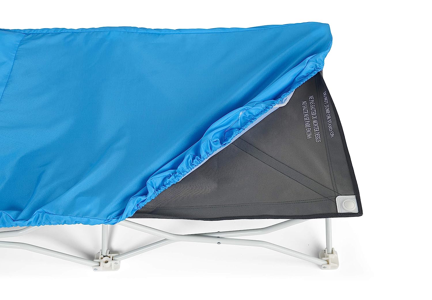 Kleines tragbares Einzelbett für Kleinkinder, Waschbär, Blau, 48 x 24,5 x 9 Zoll (1er-Pack)