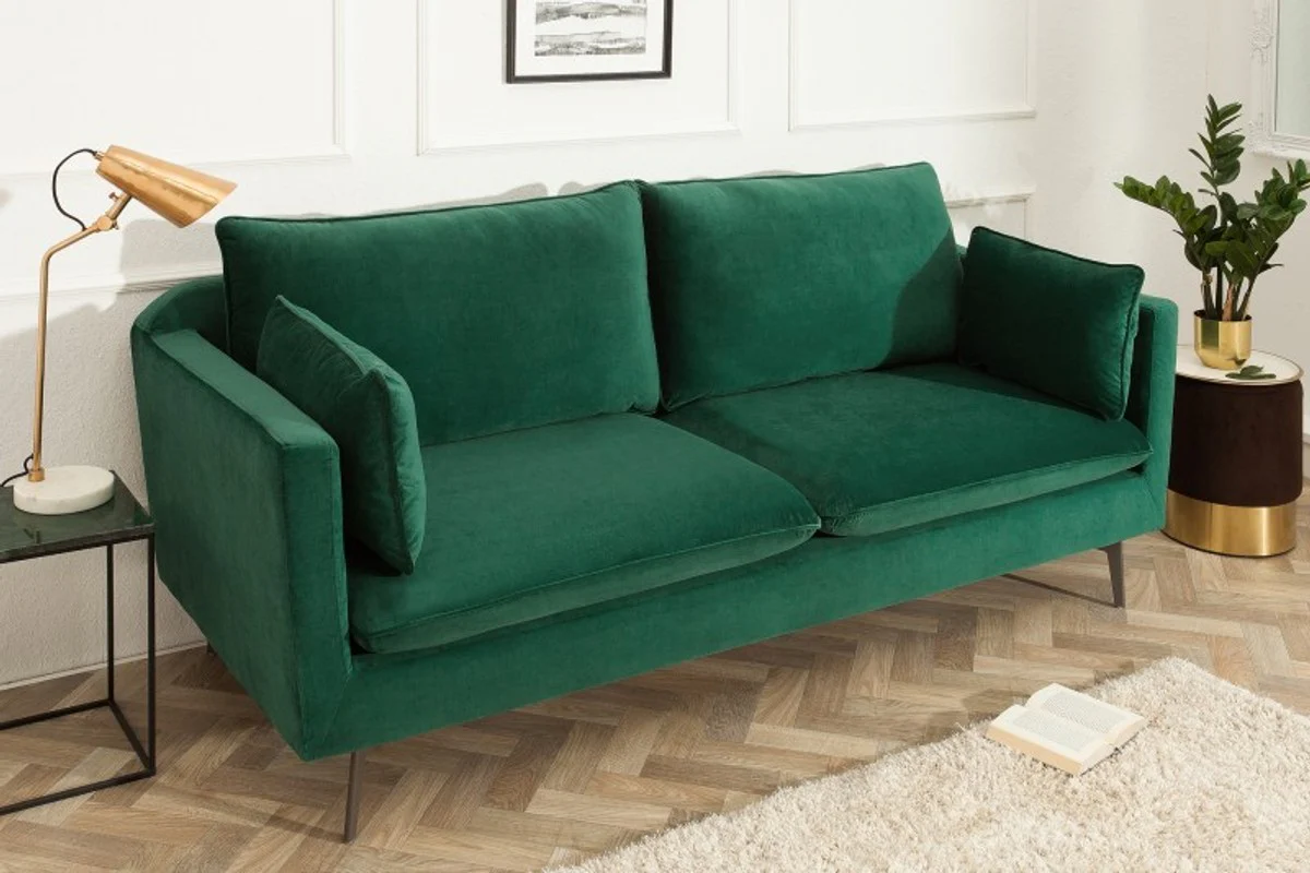 Designer living room sofa green 210 x 85 x H. 90 cm - designer furniture