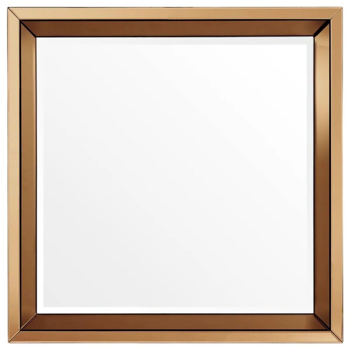 Luxus Spiegel Bernsteinfarben 100 x 12 x H. 100 cm - Hotel Möbel