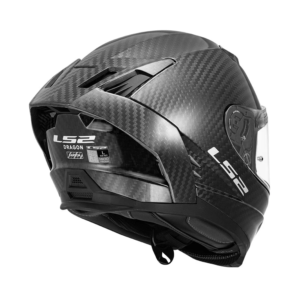 CASCO LS2 FF807 DRAGON CARBON - NEGRO MATE
