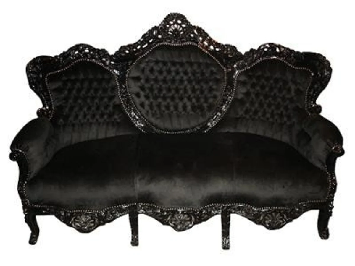 Baroque sofa set King Black / Black