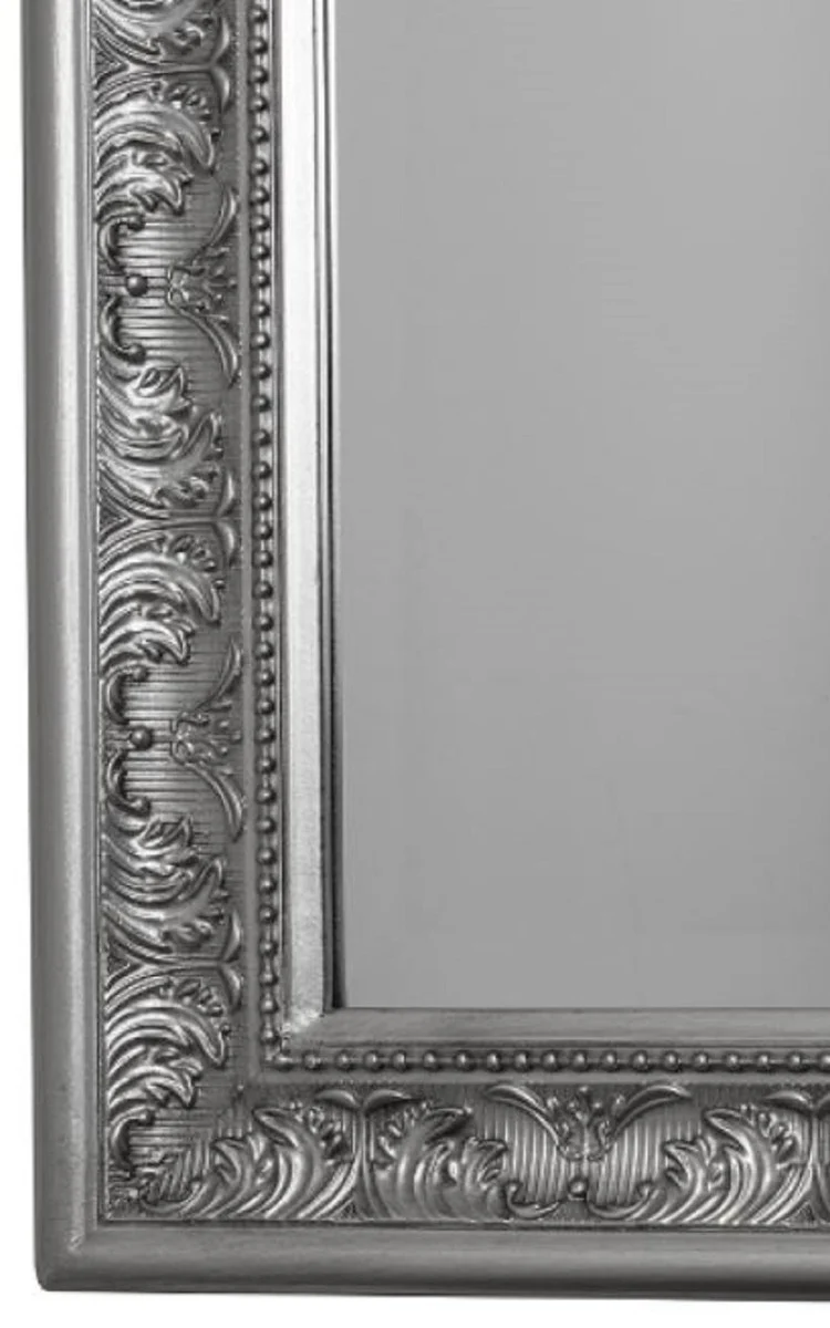 Baroque mirror / wall mirror silver 62 x H. 82 cm - furniture in the baroque style