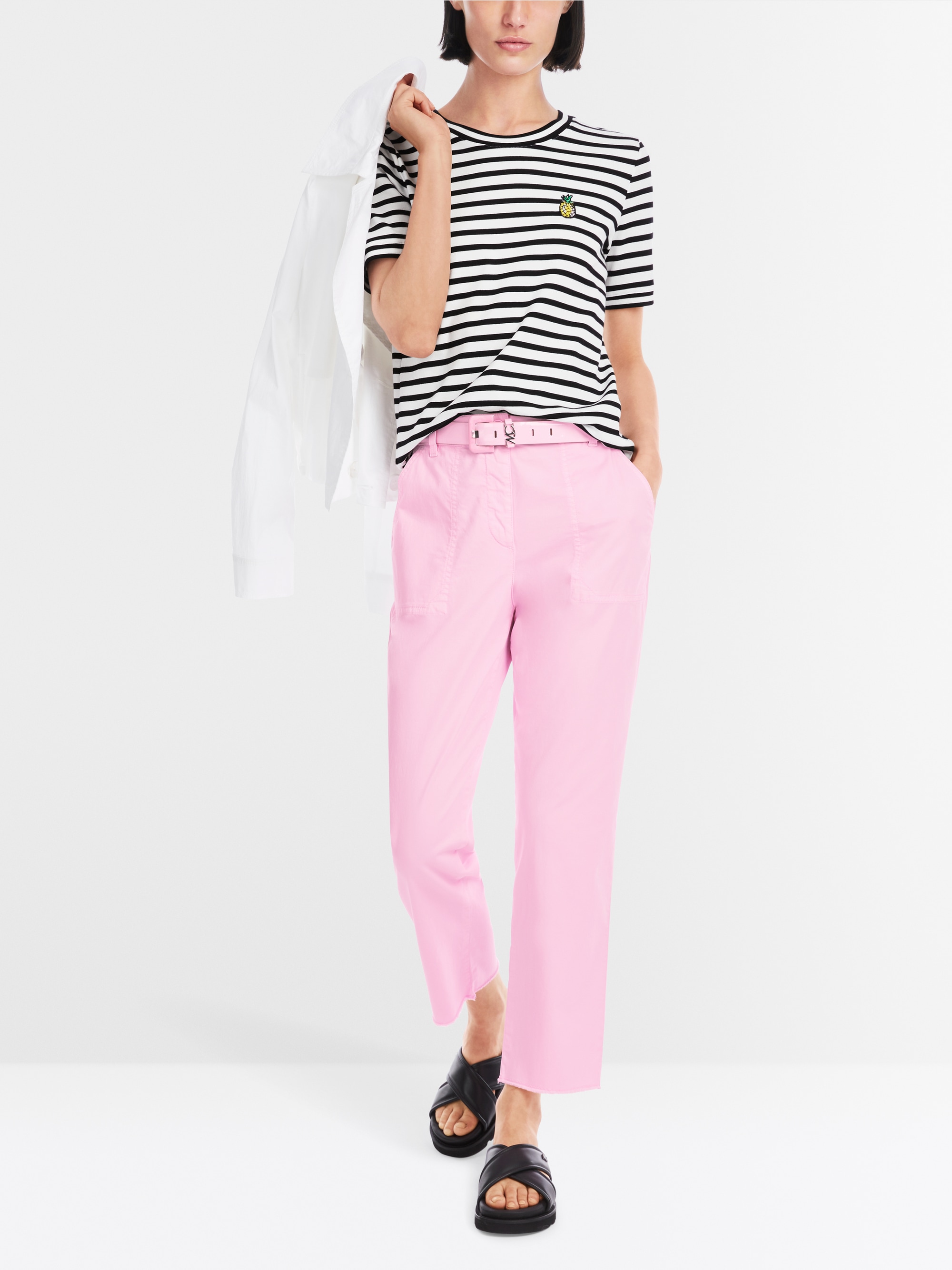 Gestreiftes, geripptes T-Shirt von Marc-Cain