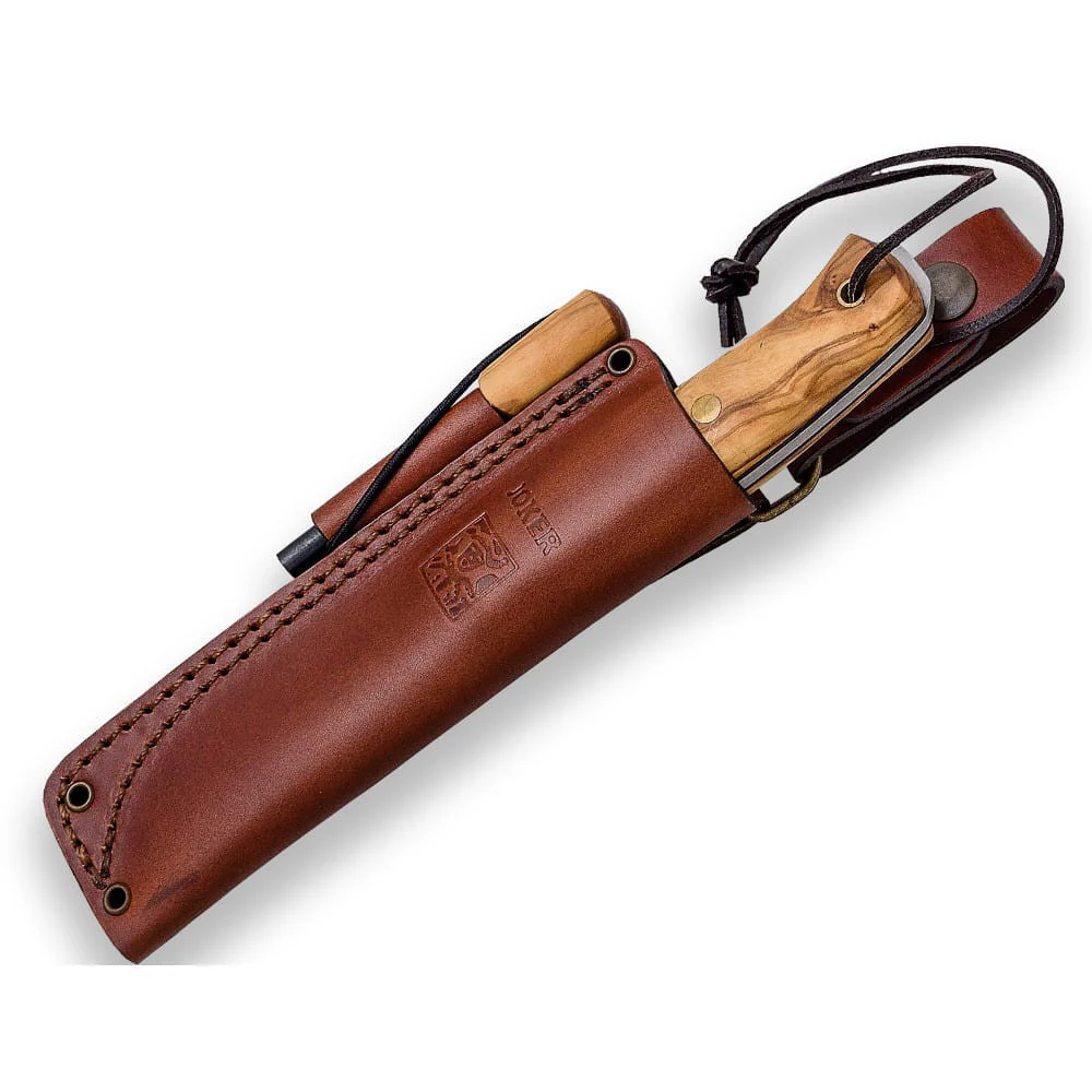 Joker Ember Flat Olivo con ferrocerio - Cuchillo de supervivencia y buschcraft