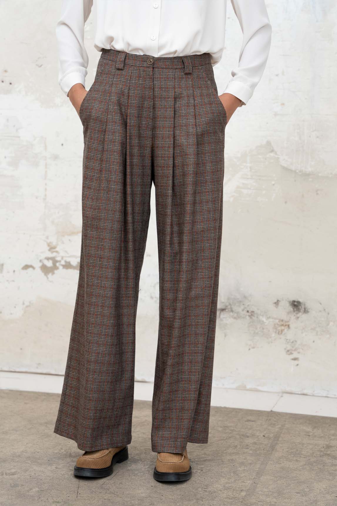 Rivera-Spanien Aretha braun karierte Hose