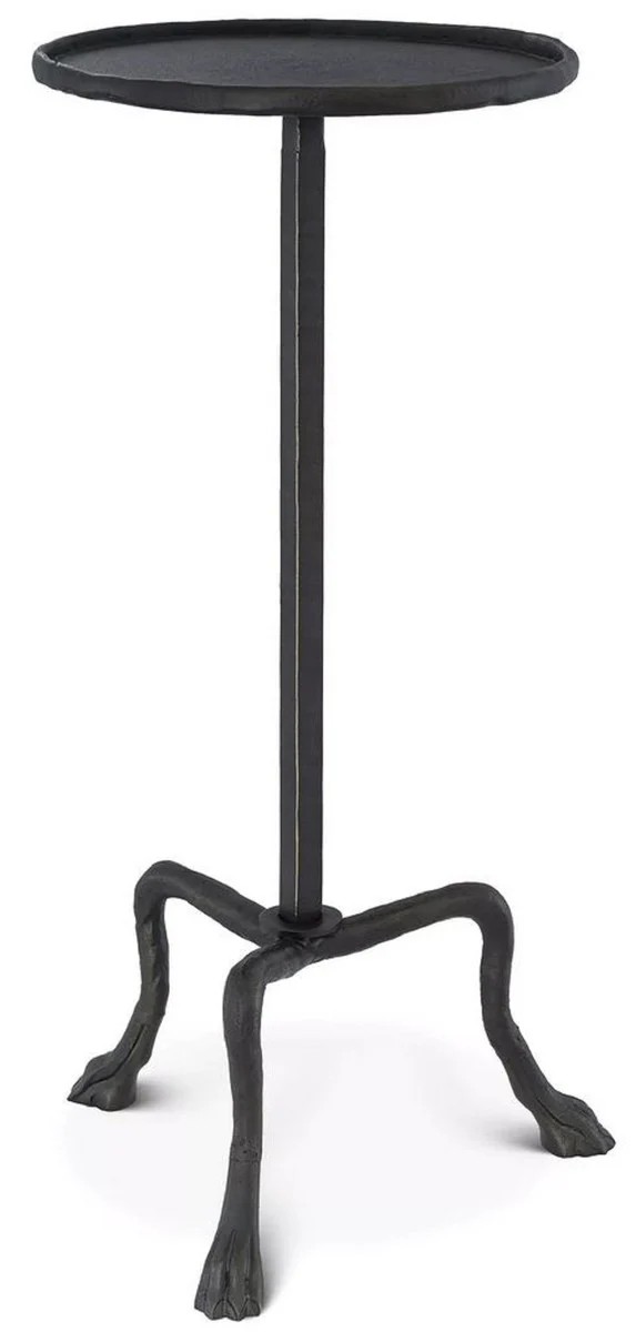 Luxury side table bronze color Ø 36.5 x H. 72.5 cm - Round tripod table - Living room furniture - Luxury furniture