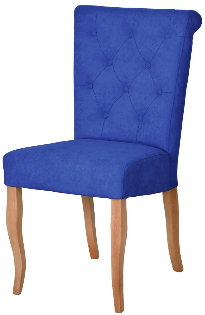 Chesterfield Neo Baroque Dining Room Chair Blue / Natural Colors - Chesterfield Neo Baroque Kitchen Chair - Dining Room Furniture - Chesterfield Furniture - Neo Baroque Furniture