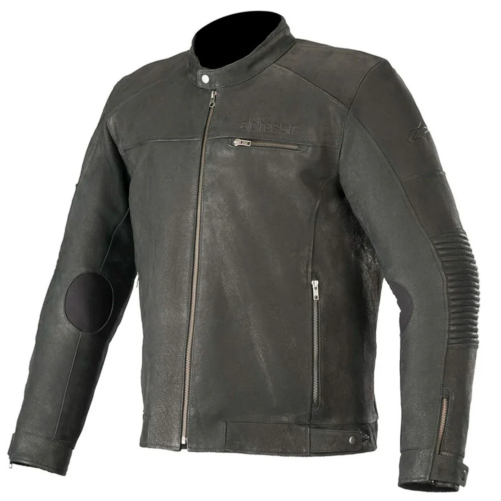 CHAQUETA PIEL ALPINESTARS WARHORSE LEATHER NEGRO